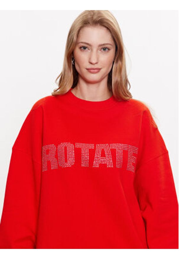 ROTATE Bluza Irisa 7001871030 Czerwony Regular Fit. Kolor: czerwony. Materiał: bawełna
