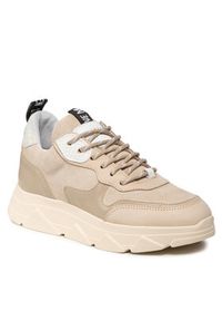 Steve Madden Sneakersy Pitty SM11001024-03002-100 Beżowy. Kolor: beżowy. Materiał: skóra, zamsz