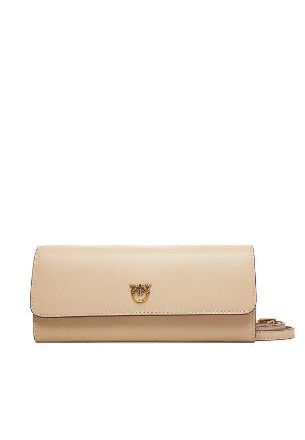 Pinko - PINKO Torebka Love Tiny Brids Wallet C AI 25-26 PCPL 103765 A0F1 Beżowy. Kolor: beżowy. Materiał: skórzane