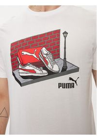 Puma T-Shirt Graphics Sneaker Box 680175 Biały Regular Fit. Kolor: biały. Materiał: bawełna #5