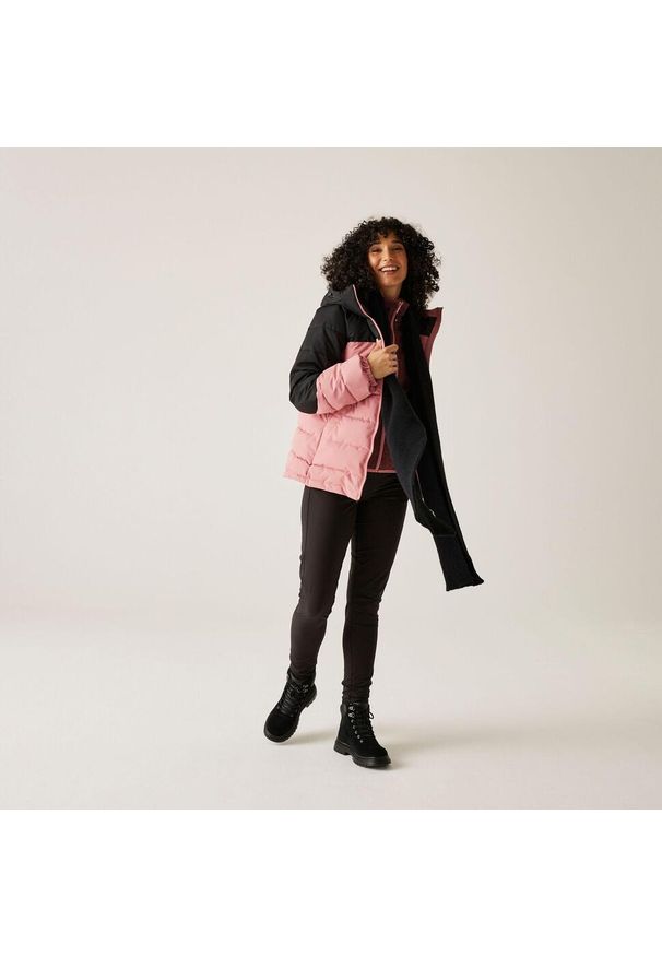 Regatta - Kurtka damska zimowa ocieplana Aldthorn. Kolor: różowy. Materiał: syntetyk, puch. Sezon: zima. Sport: turystyka piesza