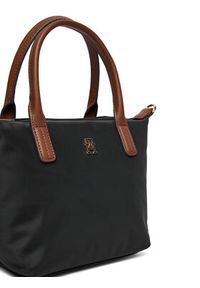TOMMY HILFIGER - Tommy Hilfiger Torebka Popette Mini Tote AW0AW17709 Czarny. Kolor: czarny #4