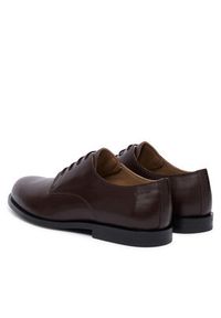 Calvin Klein Półbuty Ess Rubber Derby Lth HM0HM02056 Brązowy ciemny. Kolor: brązowy. Materiał: skóra #6