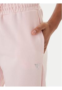 Guess Spodnie dresowe V6GB11 K3095 Różowy Regular Fit. Kolor: różowy. Materiał: bawełna #5