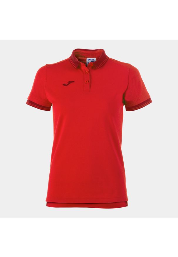 Koszulka polo do tenisa damska Joma Bali II. Typ kołnierza: polo. Kolor: czerwony. Sport: tenis