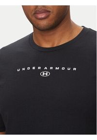 Under Armour T-Shirt Stacked Logo SS 6000211 Czarny Loose Fit. Kolor: czarny. Materiał: bawełna #4