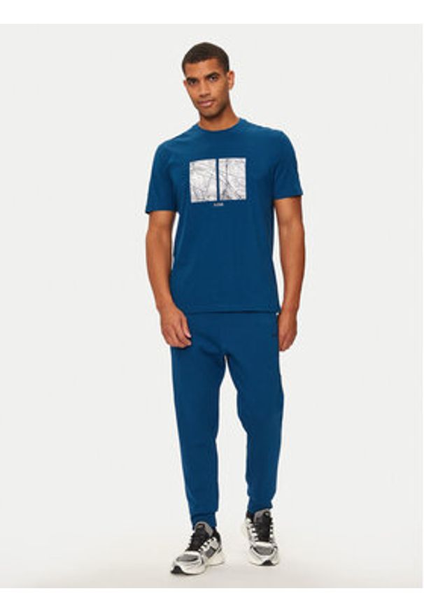 BOSS - Boss T-Shirt 50532427 Niebieski Regular Fit. Kolor: niebieski. Materiał: bawełna