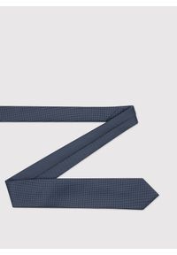 Pako Lorente - PAKO LORENTE – Krawat męski w drobny wzór w odcieniu granatowym. Kolor: niebieski. Materiał: poliester #3