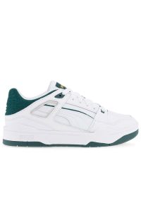 Buty Puma Slipstream 38854903 - biało-zielone. Kolor: zielony, biały, wielokolorowy. Materiał: guma, syntetyk, zamsz, materiał, skóra. Szerokość cholewki: normalna. Wzór: aplikacja