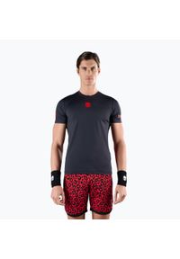 Koszulka tenisowa męska HYDROGEN Panther Tech Tee. Kolor: czarny. Sport: tenis