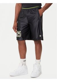 Adidas - adidas Szorty sportowe Number Graphic JY2769 Czarny Loose Fit. Kolor: czarny. Materiał: syntetyk. Styl: sportowy