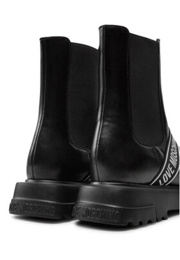 Love Moschino - LOVE MOSCHINO Sztyblety JA24104G1LIA0000 Czarny. Kolor: czarny. Materiał: skóra