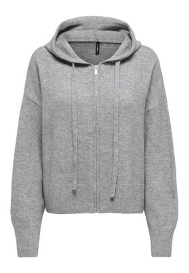 only - ONLY Kardigan Bella 15367254 Szary Regular Fit. Kolor: szary. Materiał: syntetyk