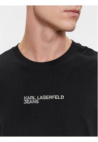 Karl Lagerfeld Jeans T-Shirt 240D1708 Czarny Relaxed Fit. Kolor: czarny. Materiał: bawełna #5