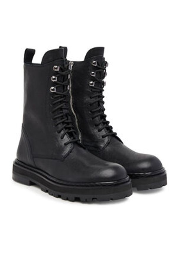 Patrizia Pepe Trzewiki 8Y0122/L005-FB30 Czarny. Kolor: czarny. Materiał: skóra