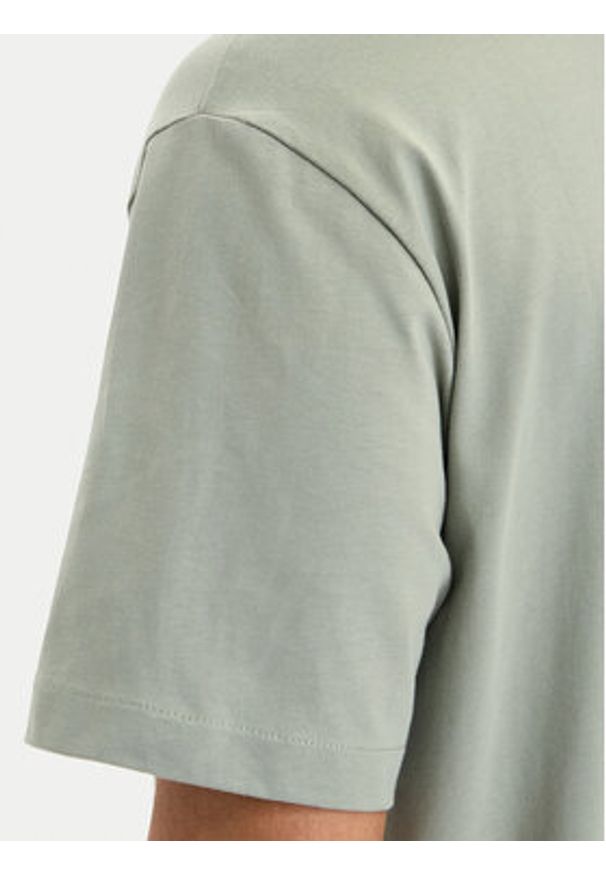 Calvin Klein T-Shirt LV040HM228 Khaki Relaxed Fit. Kolor: brązowy. Materiał: bawełna