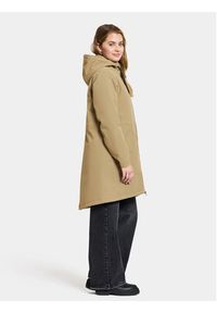 Didriksons Parka Marta-Lisa Wns Prk 2 504823 Beżowy Regular Fit. Kolor: beżowy. Materiał: syntetyk