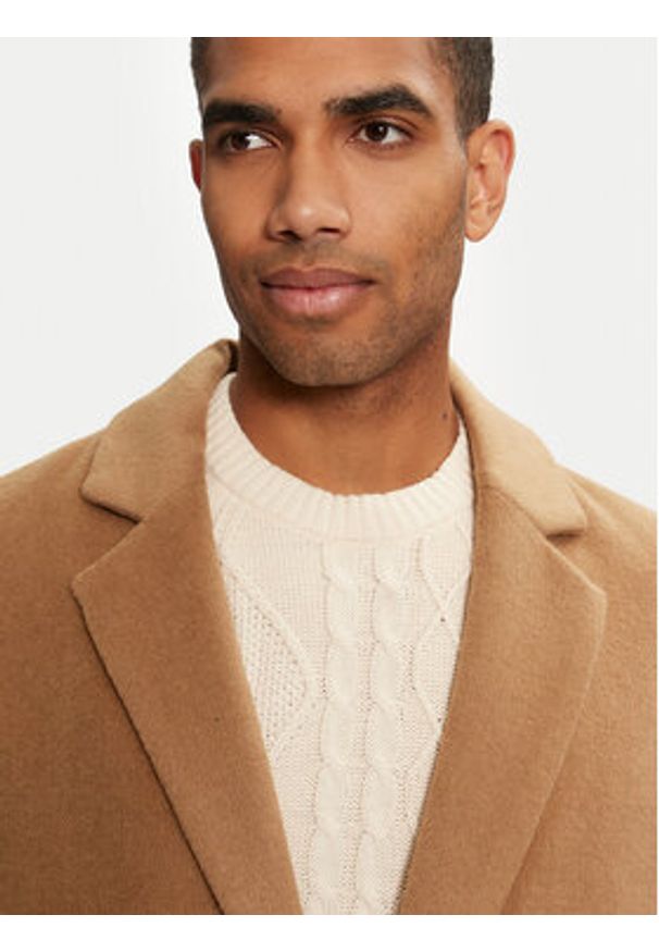 Jack & Jones Płaszcz przejściowy Hays 12258389 Beżowy Regular Fit. Kolor: beżowy. Materiał: syntetyk