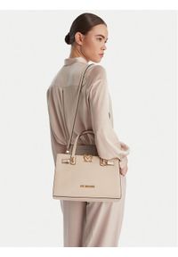 Love Moschino - LOVE MOSCHINO Torebka JC4126PP1OLM0110 Écru. Kolor: kremowy. Materiał: skórzane #1