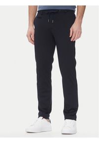 Bugatti Spodnie materiałowe 4036 36827 Granatowy Slim Fit. Kolor: niebieski. Materiał: syntetyk