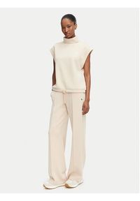 Guess Bluza V6YQ18 K4318 Beżowy Regular Fit. Kolor: beżowy. Materiał: syntetyk #4