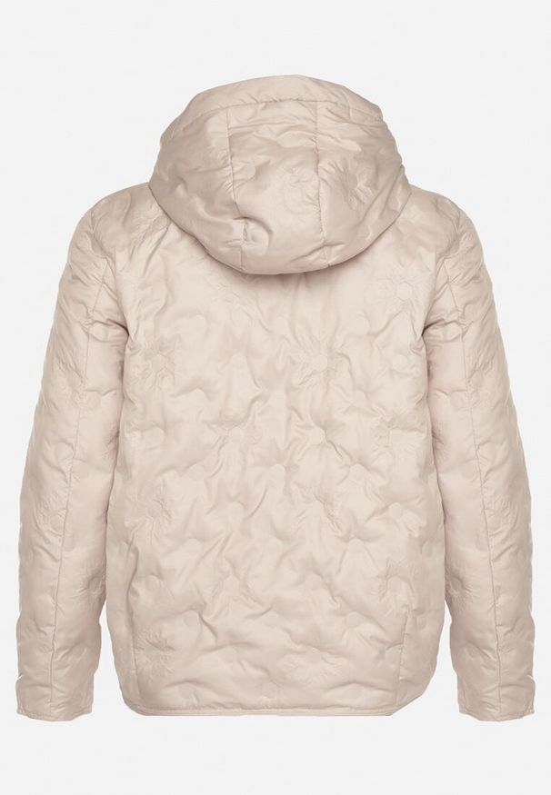Born2be - Beżowa Pikowana Kurtka Przejściowa z Kapturem Arivitte. Okazja: na co dzień. Typ kołnierza: kaptur. Kolekcja: plus size. Kolor: beżowy. Materiał: jeans. Styl: casual, elegancki