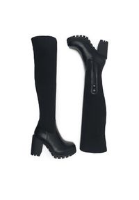 DeeZee Kozaki MELISSA WS5955-02 Czarny. Kolor: czarny. Materiał: materiał #4