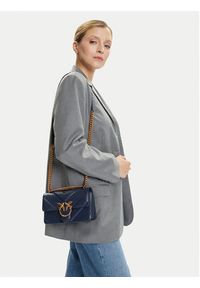 Pinko - PINKO Torebka Love One Mini Light Dc Al 25-26 PLTT 104550 A2OS Granatowy. Kolor: niebieski. Materiał: skórzane #4
