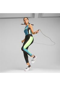 Tank Top Sportowy Damski Puma Fit Eversculpt. Kolor: zielony, niebieski, wielokolorowy. Styl: sportowy