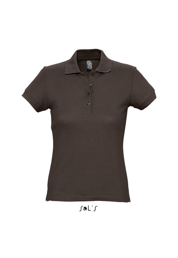 SOL'S - Polo Sol's Passion. Okazja: na co dzień. Typ kołnierza: polo. Kolor: brązowy. Styl: casual