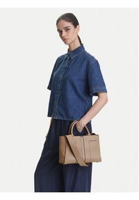 Elisabetta Franchi Torebka BS05A51E2 Beżowy. Kolor: beżowy. Materiał: skórzane