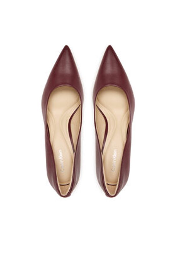 Calvin Klein Szpilki Ess Stiletto 70 HW0HW02607 Brązowy. Kolor: brązowy. Materiał: skóra. Obcas: na szpilce