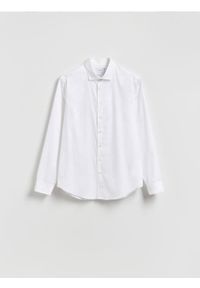 Reserved - Koszula slim z bawełny egipskiej - biały. Kolor: biały. Materiał: bawełna