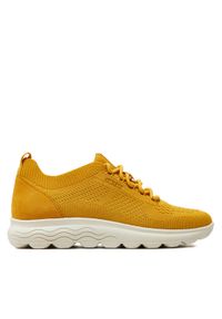 Geox Sneakersy D Spherica D15NUA 06K22 C2000 Żółty. Kolor: żółty. Materiał: materiał, mesh #1