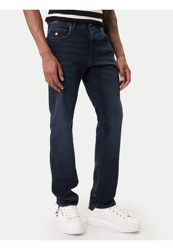 Karl Lagerfeld - KARL LAGERFELD Jeansy 265501 500844 Granatowy Slim Fit. Kolor: niebieski