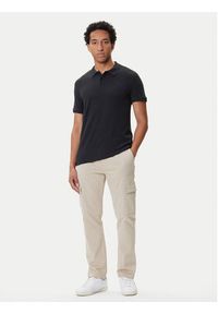 Mustang Polo Pierre 1016880 Czarny Slim Fit. Typ kołnierza: polo. Kolor: czarny. Materiał: bawełna #5