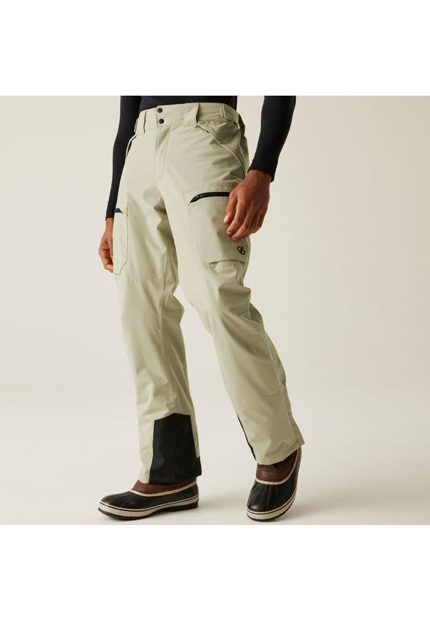 DARE 2B - Spodnie narciarskie męskie z membraną Baseplate II Dare 2b. Kolor: beżowy. Materiał: tkanina. Sezon: zima. Sport: narciarstwo