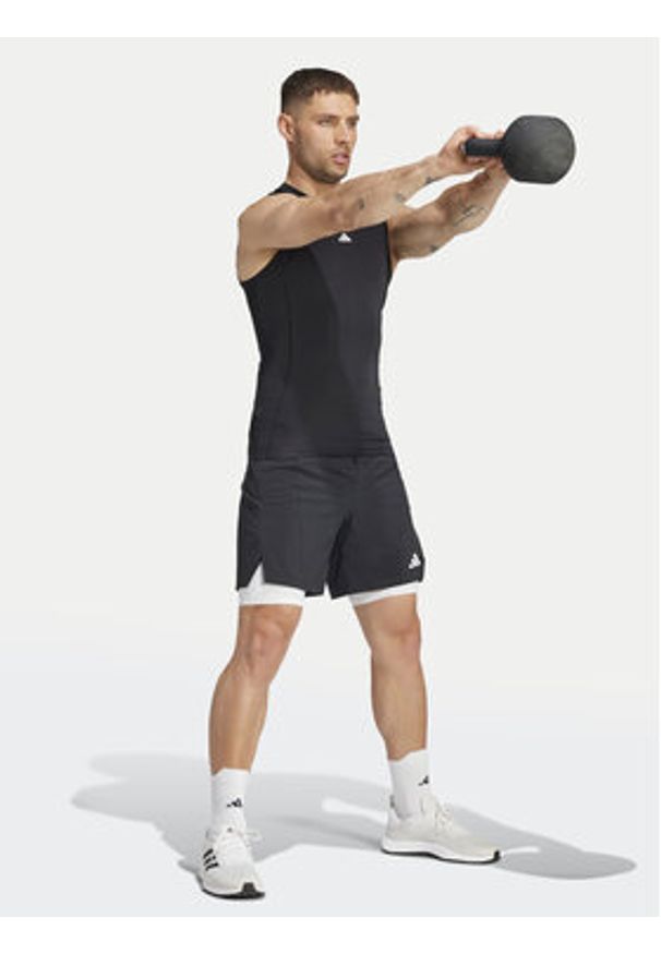 Adidas - adidas Koszulka techniczna TECHFIT Compression Training JE6694 Czarny Slim Fit. Kolor: czarny. Materiał: syntetyk. Technologia: Techfit (Adidas)