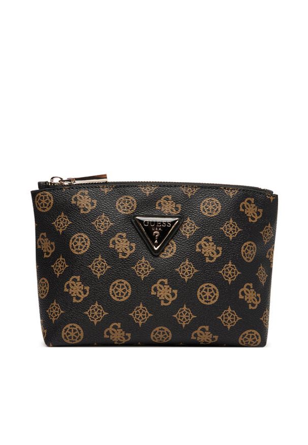 Guess Kosmetyczka TWHP74 52959 Czarny. Kolor: czarny. Materiał: skóra