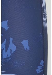 columbia - Columbia legginsy sportowe Lodge damskie kolor granatowy wzorzyste. Kolor: niebieski. Materiał: skóra, materiał. Styl: sportowy