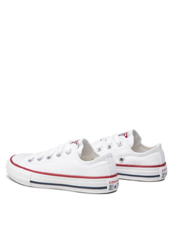 Converse Trampki Chuck Taylor All Star Ox 3J256 Biały. Kolor: biały. Materiał: materiał