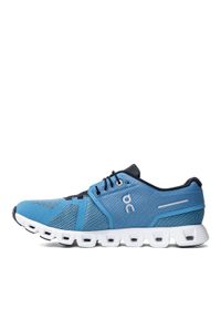 Sneakersy męskie niebieskie On Running Cloud 5. Okazja: na spacer, na co dzień. Zapięcie: sznurówki. Kolor: niebieski. Materiał: materiał. Sport: bieganie #3
