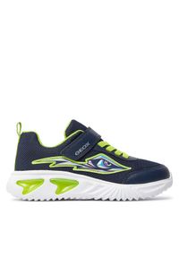 Geox Sneakersy J Assister Boy J45DZA 014CE C0749 D Granatowy. Kolor: niebieski. Materiał: materiał, mesh