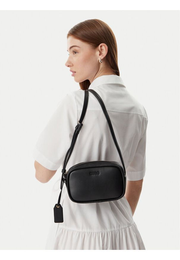Hugo - HUGO Torebka Jodi 50562945 Czarny. Kolor: czarny. Materiał: skórzane