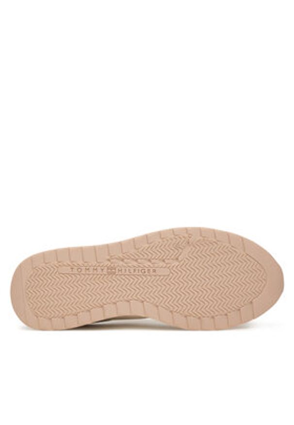 TOMMY HILFIGER - Tommy Hilfiger Sneakersy Th Chic Eva Runner FW0FW09355 Różowy. Kolor: różowy. Materiał: skóra