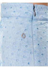 Guess Spódnica mini Aini W3GD0A KALQ0 Niebieski Slim Fit. Kolor: niebieski. Materiał: bawełna #5
