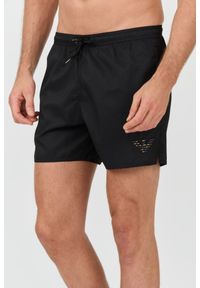 Emporio Armani - EMPORIO ARMANI Czarne męskie kąpielówki, Rozmiar 50. Kolor: czarny #4