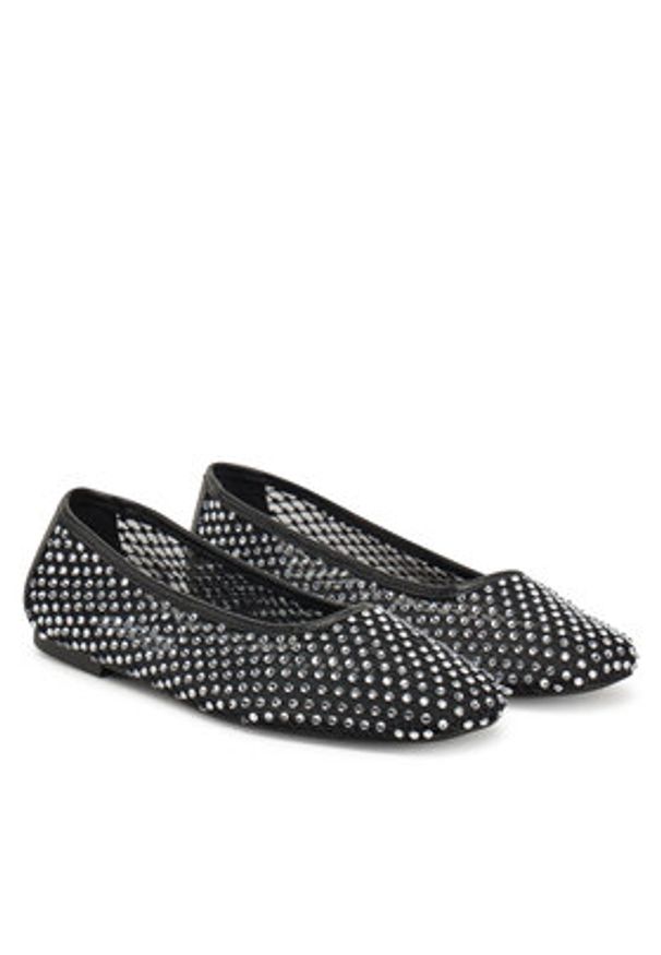 Steve Madden Baleriny Auden SM11003566 Czarny. Kolor: czarny. Materiał: materiał