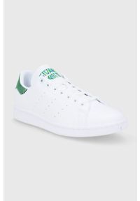 adidas Originals Buty Stan Smith kolor biały. Nosek buta: okrągły. Zapięcie: sznurówki. Kolor: biały. Materiał: materiał, guma. Obcas: na obcasie. Model: Adidas Stan Smith. Wysokość obcasa: niski #5