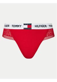 TOMMY HILFIGER - Tommy Hilfiger Stringi UW0UW05619 Czerwony. Kolor: czerwony. Materiał: bawełna #3